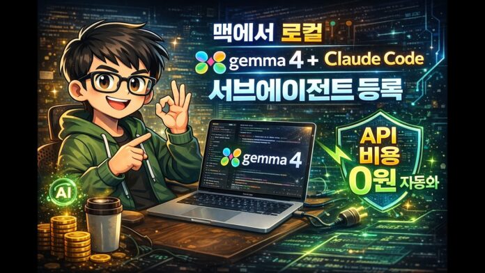 맥 사용자 주목! 로컬 Gemma 4와 Claude Code로 API 비용 0원 자동화 구축하는 법