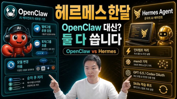 오픈클로를 넘어설까? 한 달 사용 후기: 헤르메스 에이전트, AI 생산성의 새로운 지평을 열다