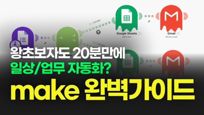 20분 만에 끝내는 AI 자동화, 반복 업무 해방으로 생산성 극대화! Make.com 완벽 가이드