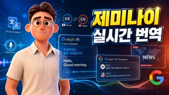 언어 장벽 허물다! Gemini 3.5 실시간 통번역으로 글로벌 콘텐츠 완벽 마스터하기