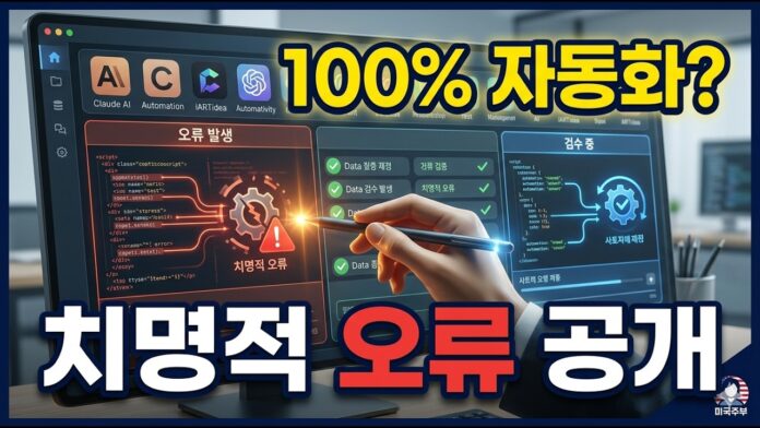 클로드 AI 블로그 자동화, 100% 무인화가 위험한 진짜 이유와 성공 워크플로우